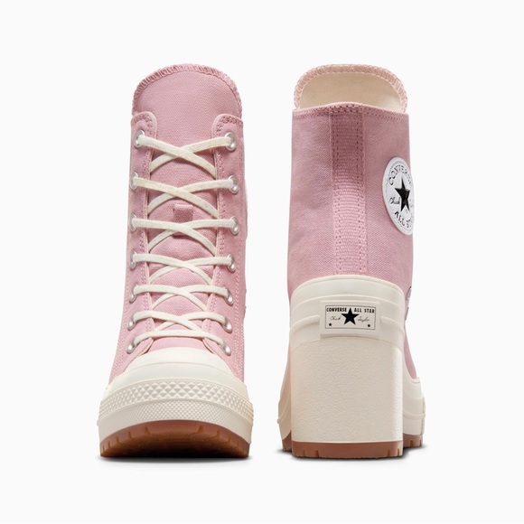 Converse Chuck 70 De Luxe Heel Pink Static Egret Cream Platform High size 7 NEW - Picture 8 of 8